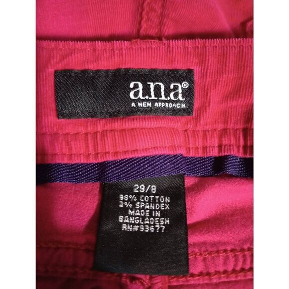A.n.a‎ Pants Ladies 8 28 Pink Skinny Corduroy - Picture 5 of 7